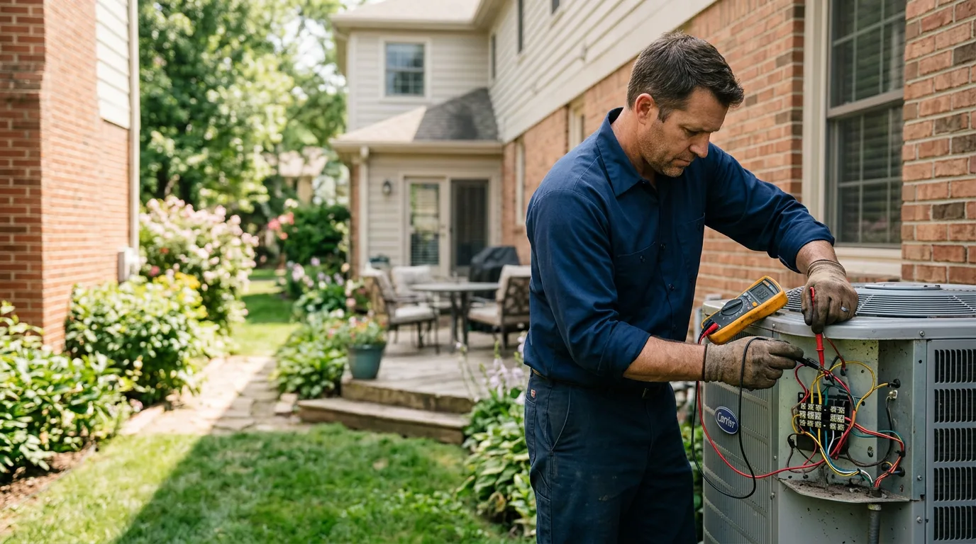 HVAC technician working near Greenwood, CA